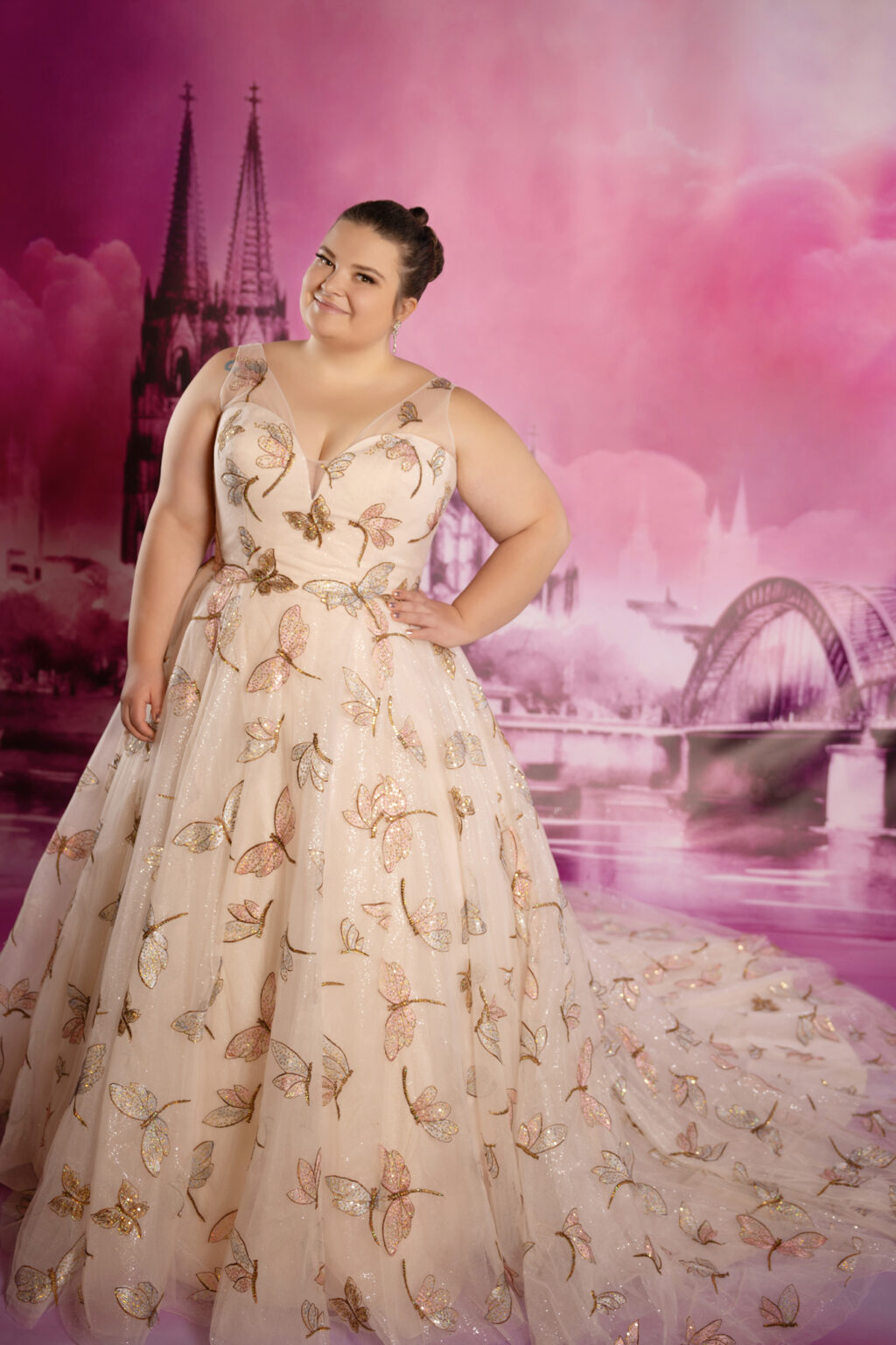 Das Brautkleid Gretchen vom Hersteller Vivian Wonder, im Brautmodengeschäft Die Braut in Mannheim